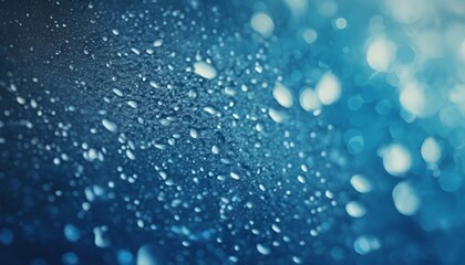 blurred background of blue drops