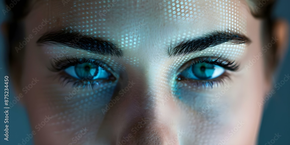 Poster the impact of digital technology on creating realistic fake images using facial recognition and mach