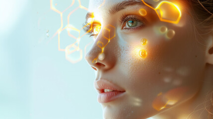 Healthy Skin Promotion: Vitamin B3 Hologram, Smooth Complexion, Acne Reduction