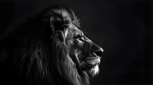 portret of lion