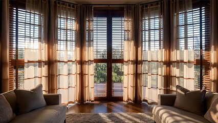 Living room window treatment
