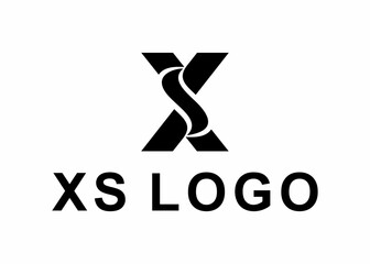letter xs logo, design, Vector, illustration, creative icon, template