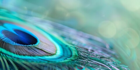 Fototapeta premium Carnival-Inspired Wallpaper Featuring Colorful Peacock Feathers for Mobile and Computer Design. Concept Carnival Feathers, Peacock Feathers, Wallpaper Design, Mobile Design, Computer Design