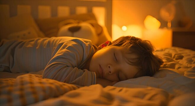 The baby sleeps peacefully on a comfortable mattress in a cozy bedroom.