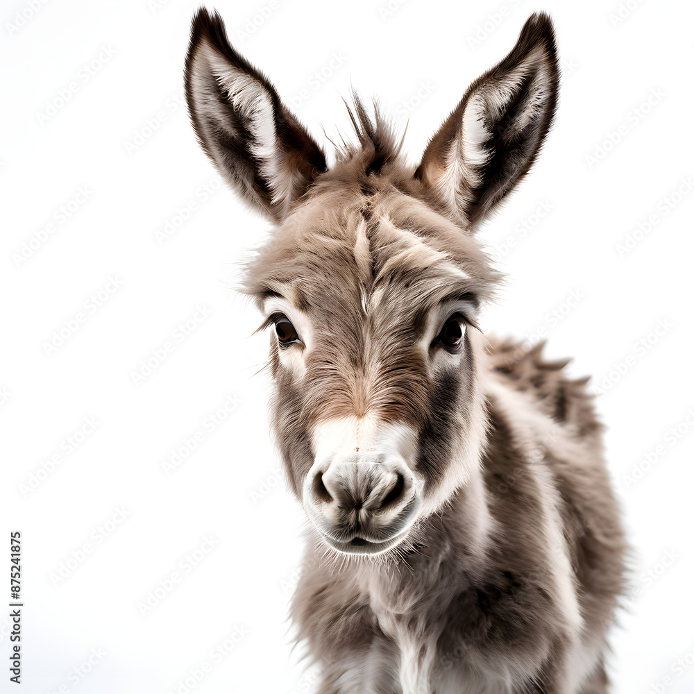 Wall mural close up of a donkey