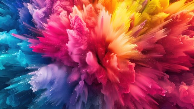 A beatiful abstrack color explosion background