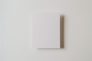 Inspired by the best-selling images on stock sites, a simple, elegant image of a blank white paper on a white background. This image captures the minimalist beauty of a blank sheet of paper against a 