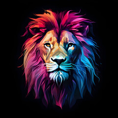lion head vector