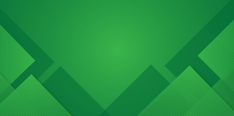 Minimal geometric green geometric shapes light technology background abstract design. Vector illustration. abstract background for presentation design in green color. Dynamic shapes composition.