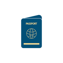 Passport icon design Holiday and travel icon