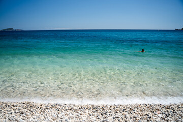 beach with sky and sea
