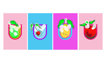 set of vegetables