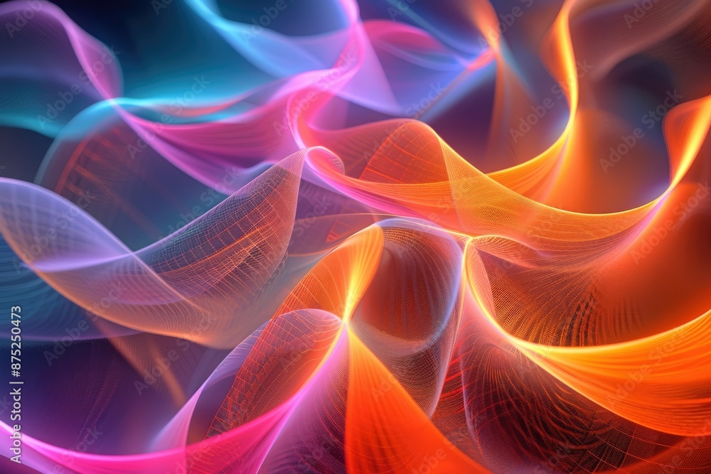 Poster creating expressive artwork filled with colorful swirls, dynamic flow, and captivating visual allure