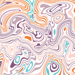 ABSTRACT ILLUSTRATION MARBLED TEXTURE LIQUIFY PSYCHEDELIC PASTEL SOFT COLORFUL DESIGN. OPTICAL ILLUSION BACKGROUND VECTOR DESIGN