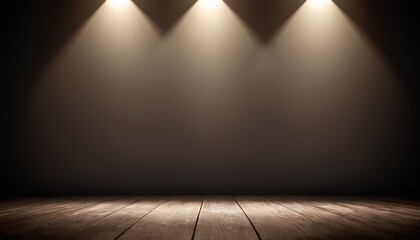 Studio background with realistic podium spotlight
