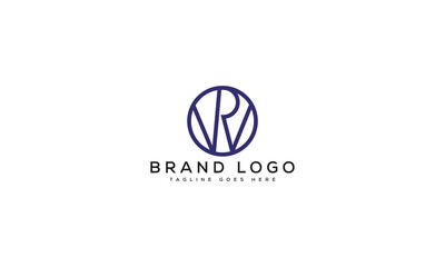 letter WR logo design vector template design for brand.