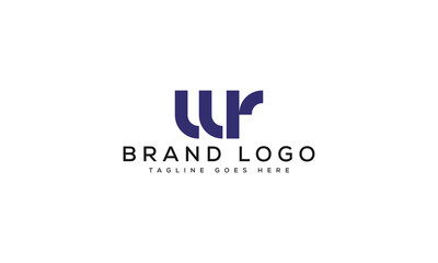 letter WR logo design vector template design for brand.