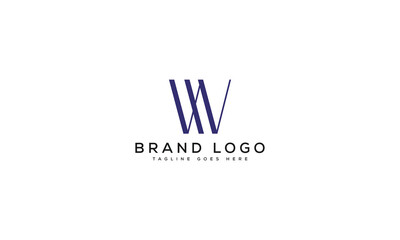letter WH logo design vector template design for brand.