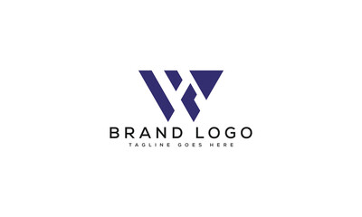 letter WH logo design vector template design for brand.