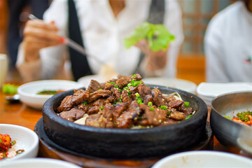 Jeonju Tteokgalbi, a Korean food that makes you want to eat more and more.