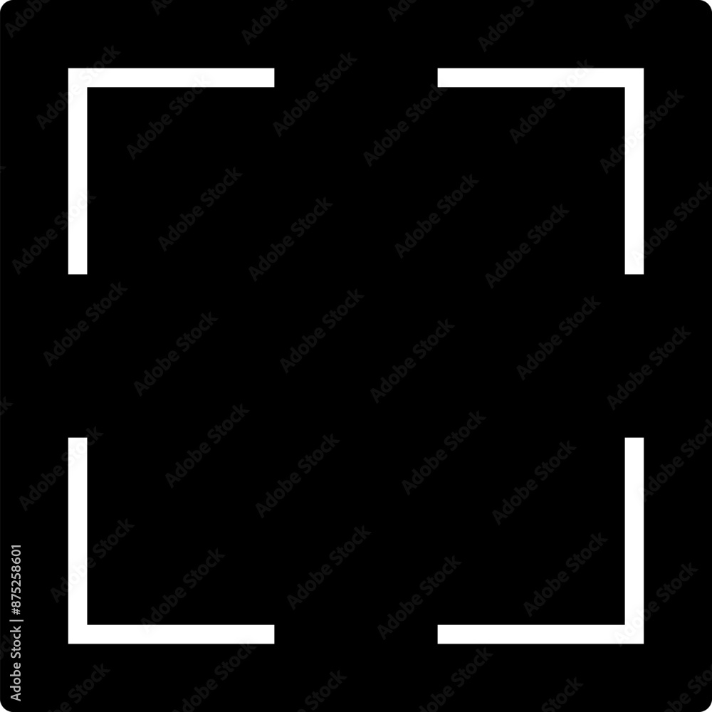 Poster full screen vector icon. full screen and exit full screen icon. scalability arrow mark icons in flat