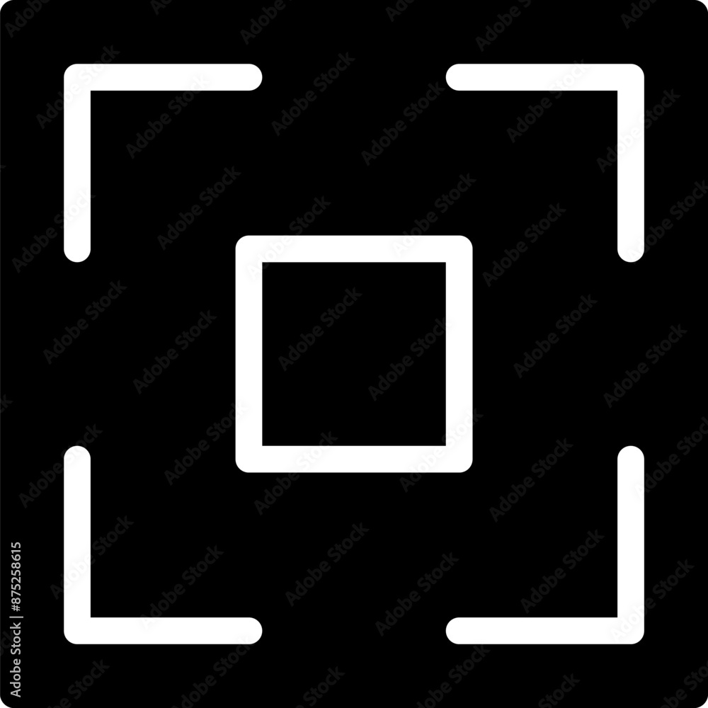 Poster full screen vector icon. full screen and exit full screen icon. scalability arrow mark icons in flat