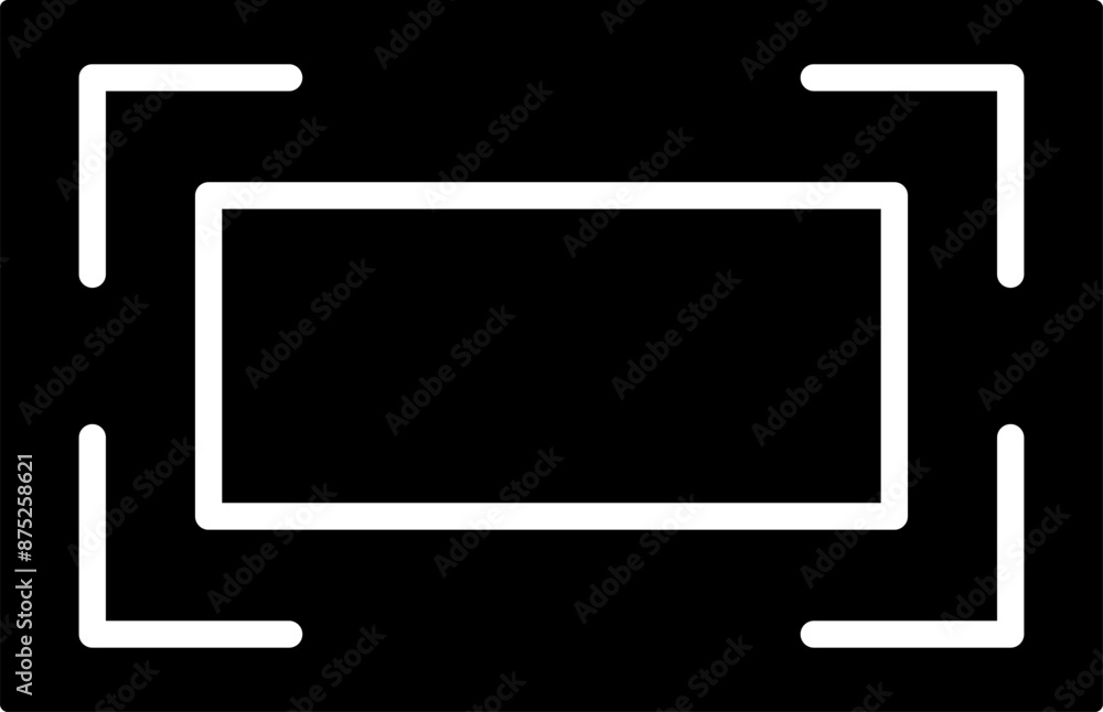 Poster full screen vector icon. full screen and exit full screen icon. scalability arrow mark icons in flat