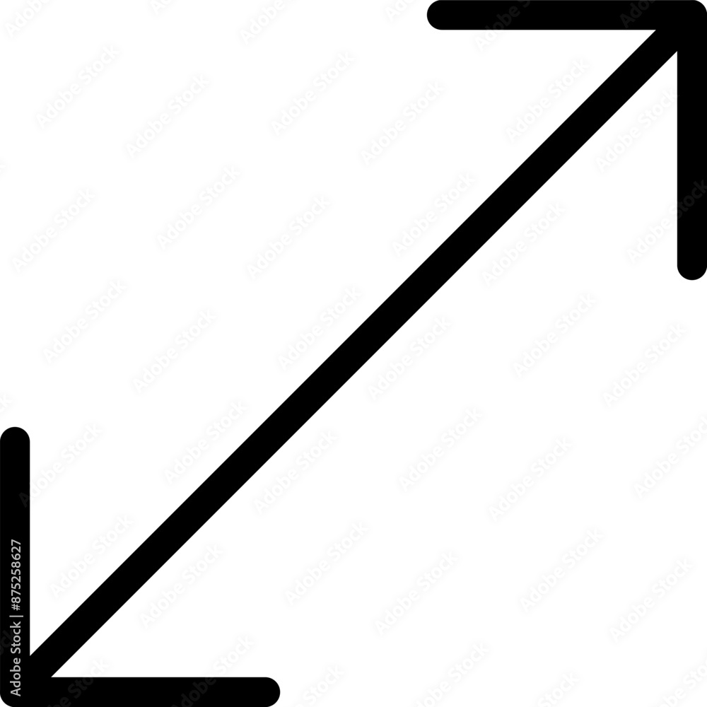 Poster full screen vector icon. full screen and exit full screen icon. scalability arrow mark icons in flat