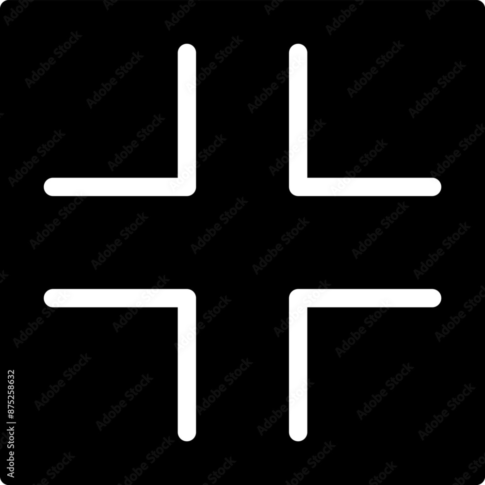 Poster full screen vector icon. full screen and exit full screen icon. scalability arrow mark icons in flat