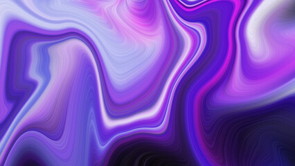 4K abstract digital background with wavy lines that move fluidly and dynamically in purple and black tones