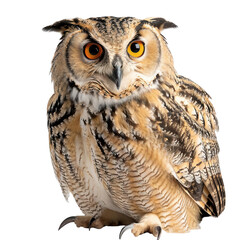 Naklejka premium Owl on transparent background