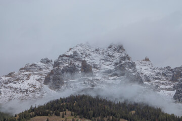 Scenic Landscape in The Tetons of Wyoming in Autumn