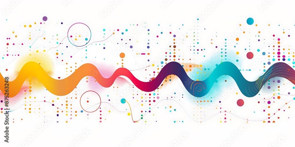Poster the design includes bold outlines, flat colors, simple shapes, a large triangle shape at one end and