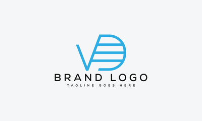 letter VD logo design vector template design for brand.