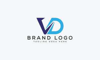 letter VD logo design vector template design for brand.
