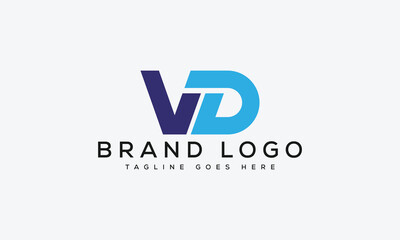 letter VD logo design vector template design for brand.