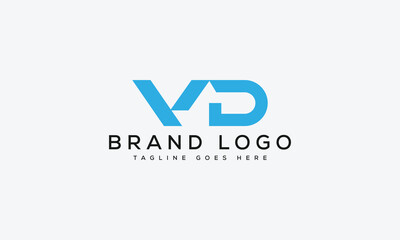 letter VD logo design vector template design for brand.