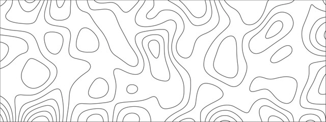 Abstract Topography map pattern, Geographic curved with seamless textrue, vintage waves.Topographic map background with geographic line map with elevation assignments.