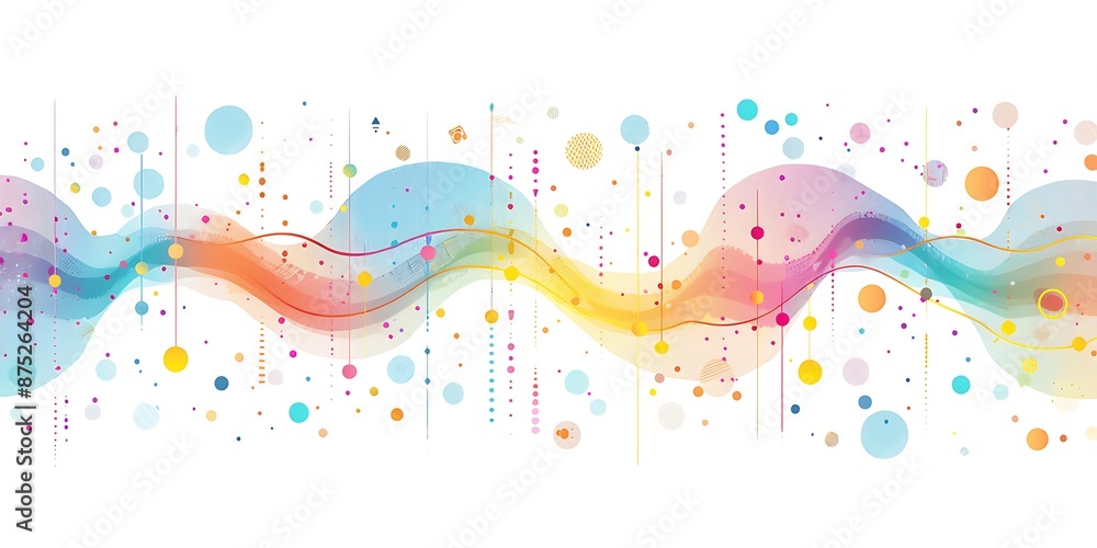 Poster the design includes bold outlines, flat colors, simple shapes, a large triangle shape at one end and