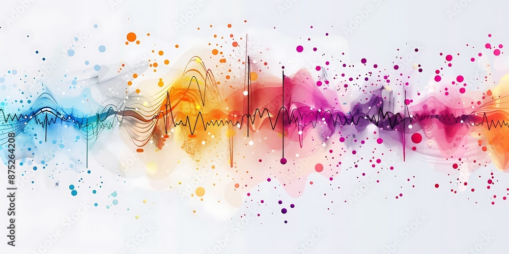 Poster the design includes bold outlines, flat colors, simple shapes, a large triangle shape at one end and