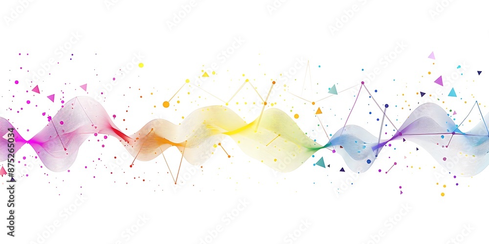 Poster the design includes bold outlines, flat colors, simple shapes, a large triangle shape at one end and
