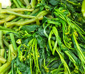 close up of steamed vegetables