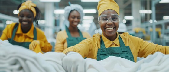 Crafting a Greener Future Sustainable Fashion Factory Workers Creating Eco Friendly Garments