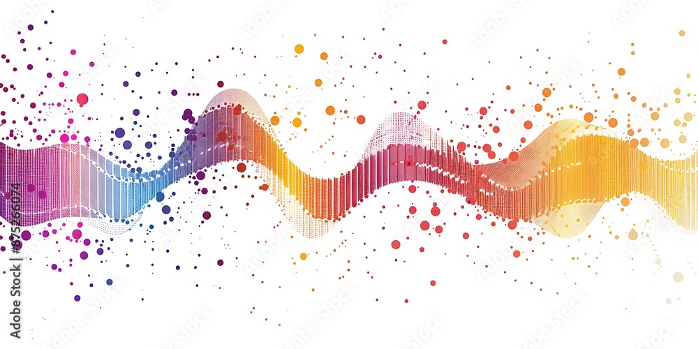 Poster The design includes bold outlines, flat colors, simple shapes, a large triangle shape at one end and two arrows pointing to it on both sides, a diamond-shaped area between them