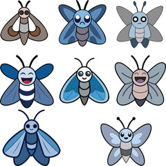 Winter Moth design animal vector design