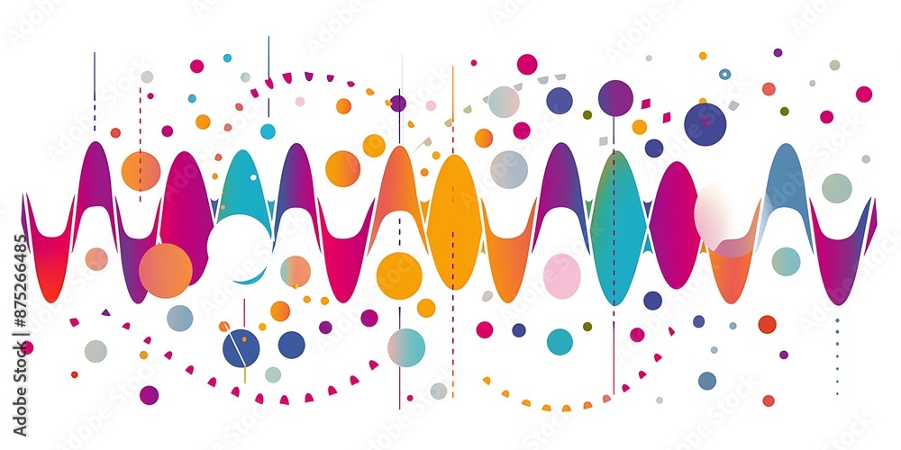 Poster the design includes bold outlines, flat colors, simple shapes, a large triangle shape at one end and