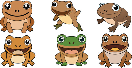 Wood Frog  animal vector design