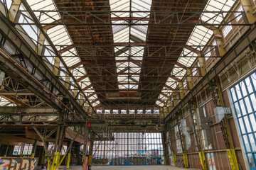 Roof of the warehouses NDSM Amsterdam