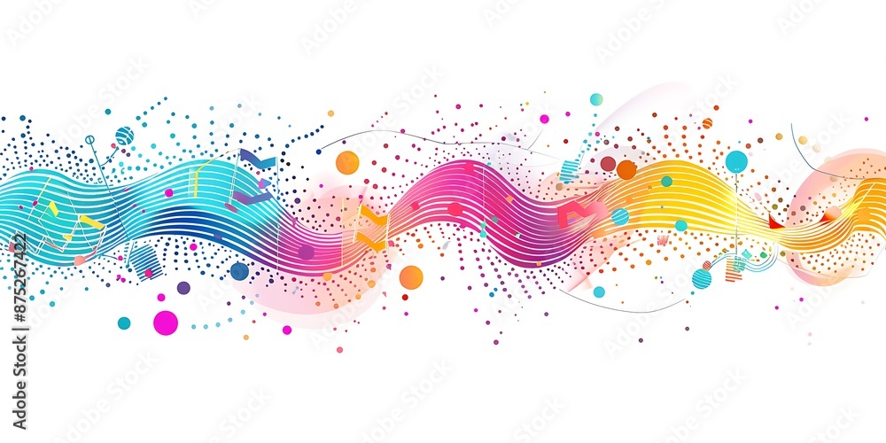 Poster the design includes bold outlines, flat colors, simple shapes, a large triangle shape at one end and