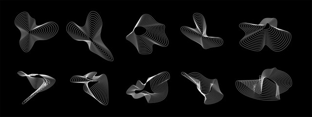 Fototapeta premium Arrow circle set isolated. Circular rotation loading elements, redo process, Rotate arrow and spinning loading symbol